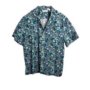 Caribbean Men's Hawaiian Floral button-down shirt - Size XL
